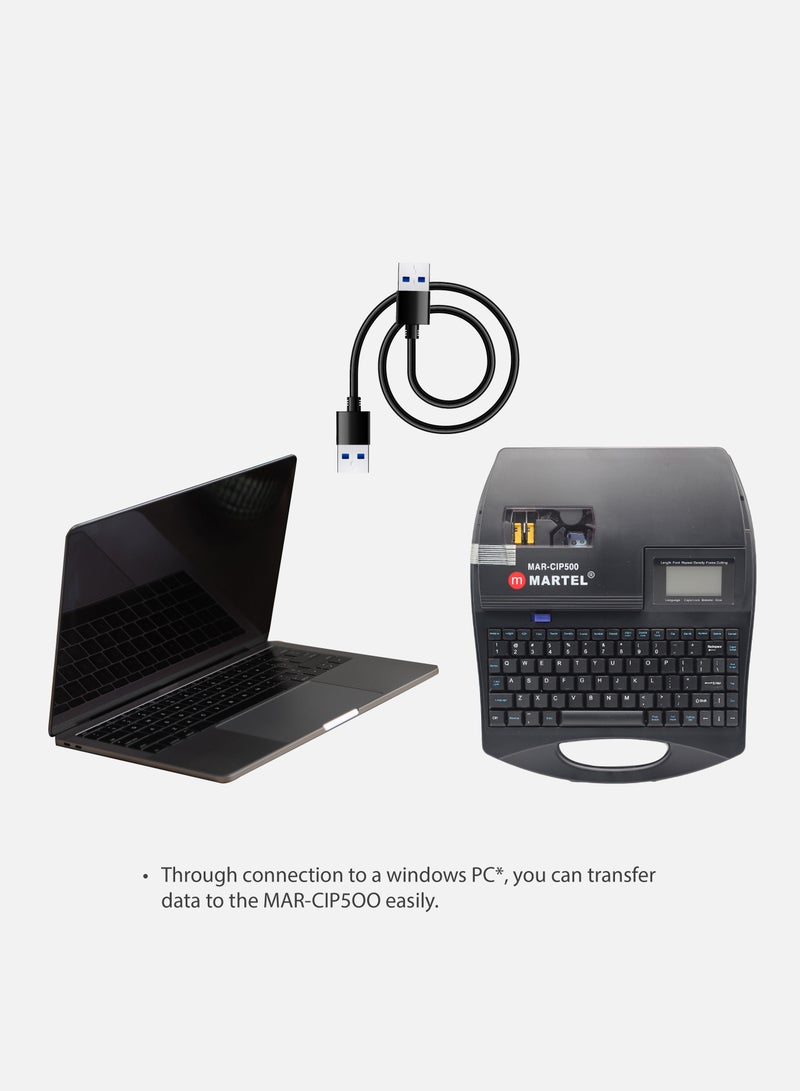 MARTEL Cable ID Printer | Wire Printer | Quick Labeling for Wiring with Insulating Tubes and Self-Adhesive Tapes | Fits Various Cable Sizes from 2.5 to 6.5 mm - Image 5
