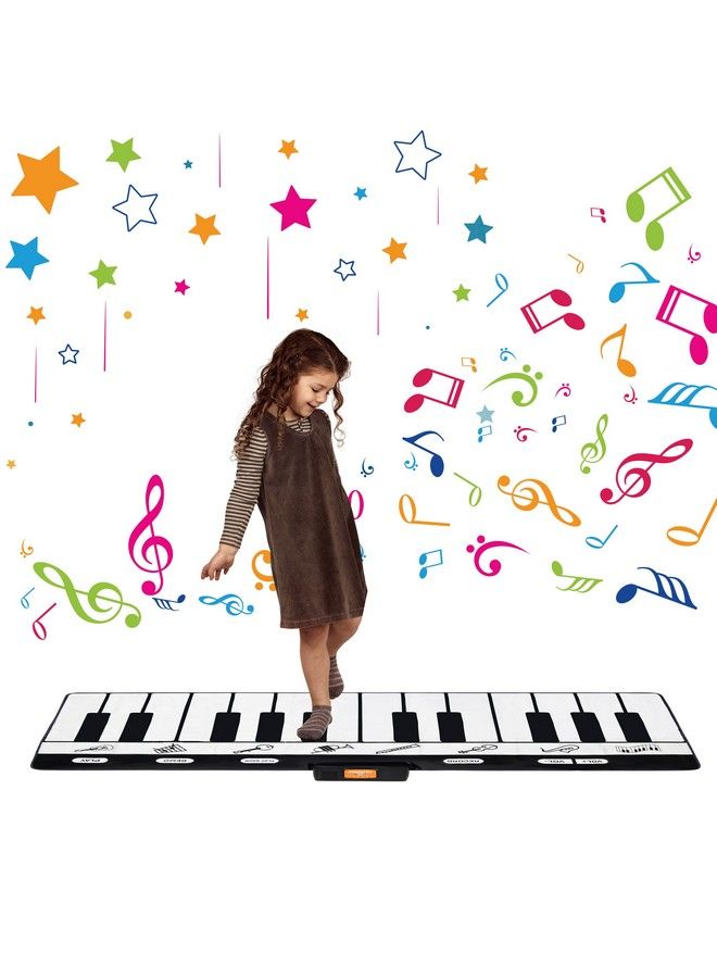 Play22 Keyboard Playmat 71" 24 Keys Piano Play Mat Piano Mat Has Record, Playback, Demo, Play, Adjustable Vol. Best Keyboard Piano Gift For Boys & Girls Original - Image 1