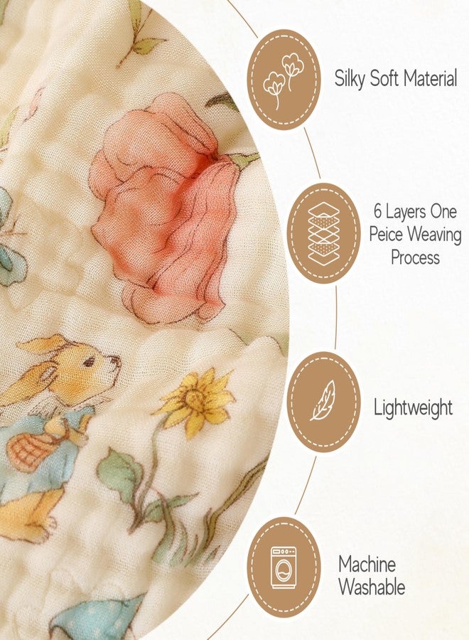HardNok 4-Piece Ultra Soft Muslin Baby Towel Set - Ideal for Bath & Beach, (32x32 inches) - Image 3