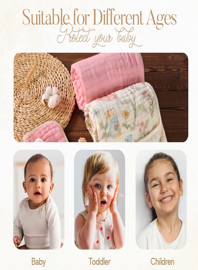 HardNok 4-Piece Ultra Soft Muslin Baby Towel Set - Ideal for Bath & Beach, (32x32 inches) - Image 5