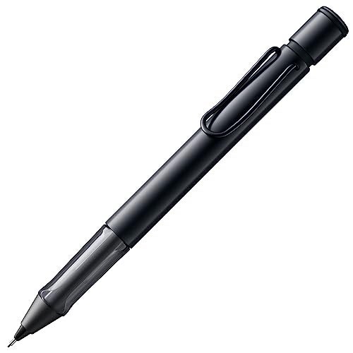 LAMY AL-star black - Mechanical Pencil with transparent, ergonomic grip & lightweight aluminum body - including LAMY M 41 fine line refill 0.5 mm & eraser tip - Image 1