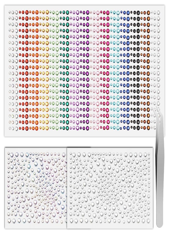 Etercycle Face Gems Self Adhesive Festival Face Jewels, Stick On Rhinestones for Makeup, Hair, Eye, Nail, Crafts Halloween Decorations - Image 1
