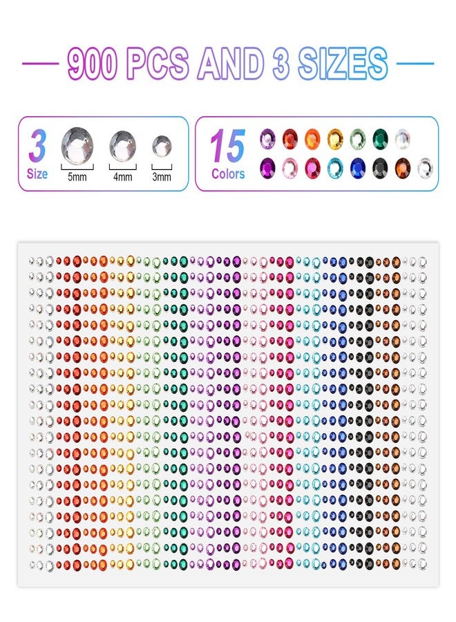 Etercycle Face Gems Self Adhesive Festival Face Jewels, Stick On Rhinestones for Makeup, Hair, Eye, Nail, Crafts Halloween Decorations - Image 5