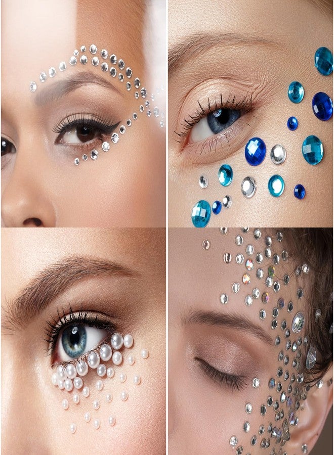 Etercycle Face Gems Self Adhesive Festival Face Jewels, Stick On Rhinestones for Makeup, Hair, Eye, Nail, Crafts Halloween Decorations - Image 3