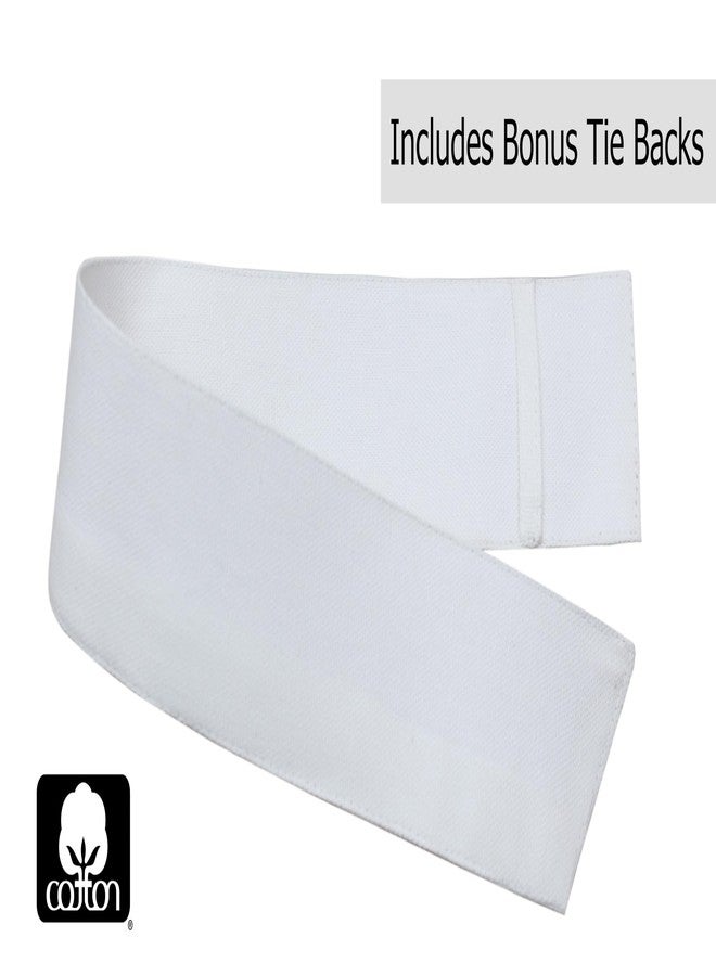 قطن كرافت ستارة بيضاء من كوتون كرافت - لوحة نافذة - طقم من قطعتين - قماش قطني سميك متين، تصميم علوي معكوس مع حلقات تثبيت - ربطات إضافية - مظهر أنيق ونظيف - غرفة نوم/معيشة - 50 عرض × 63 طول - Image 5