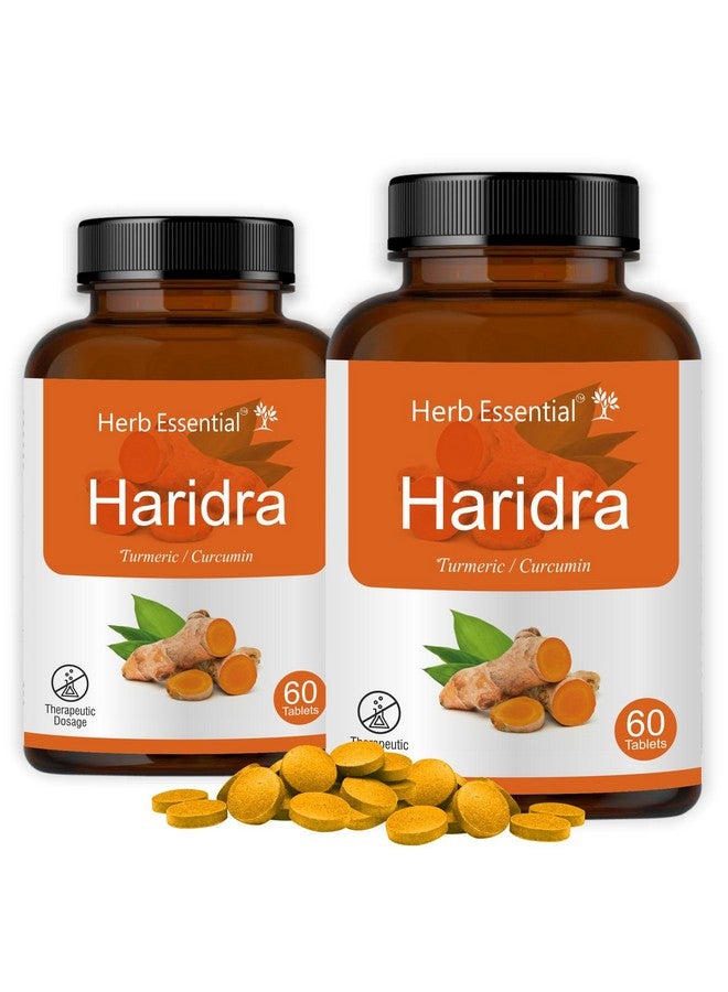 Herb Essential أقراص هيرب إسينشال هاريدرا، 500 ملغ، 120 قرص | أقراص الكركم | تساعد في الهضم والصحة العامة (60 قرص، عبوة من 2) - Image 1