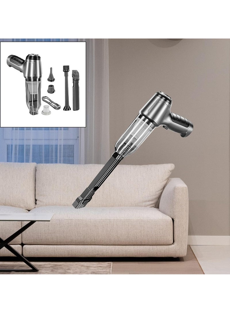 عام جهاز تنظيف هواء السيارة بفلترين، قوة عالية 120 واط و5 فولت، محمول وذو ضوضاء منخفضة، مكانس يدوية ميني للاستخدام المنزلي والمكتبي. - Image 5