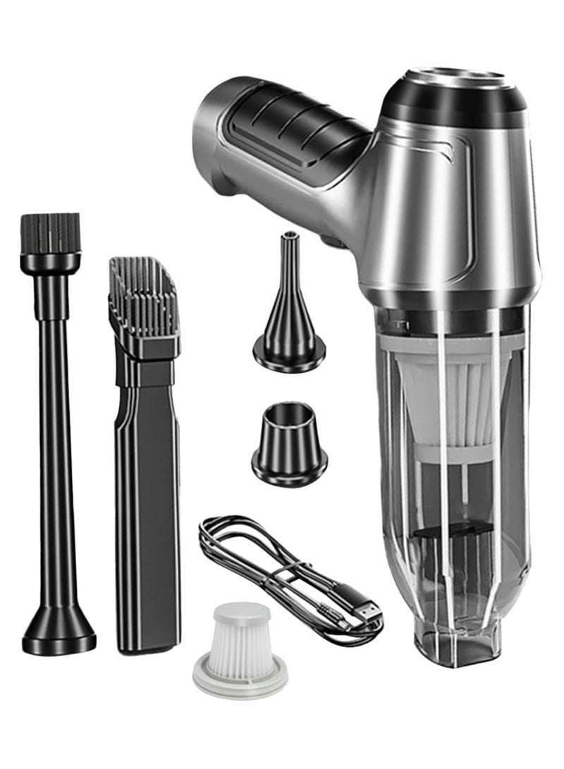 عام جهاز تنظيف هواء السيارة بفلترين، قوة عالية 120 واط و5 فولت، محمول وذو ضوضاء منخفضة، مكانس يدوية ميني للاستخدام المنزلي والمكتبي. - Image 1