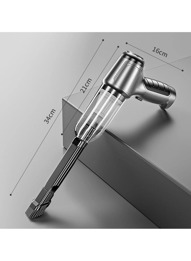 عام جهاز تنظيف هواء السيارة بفلترين، قوة عالية 120 واط و5 فولت، محمول وذو ضوضاء منخفضة، مكانس يدوية ميني للاستخدام المنزلي والمكتبي. - Image 3