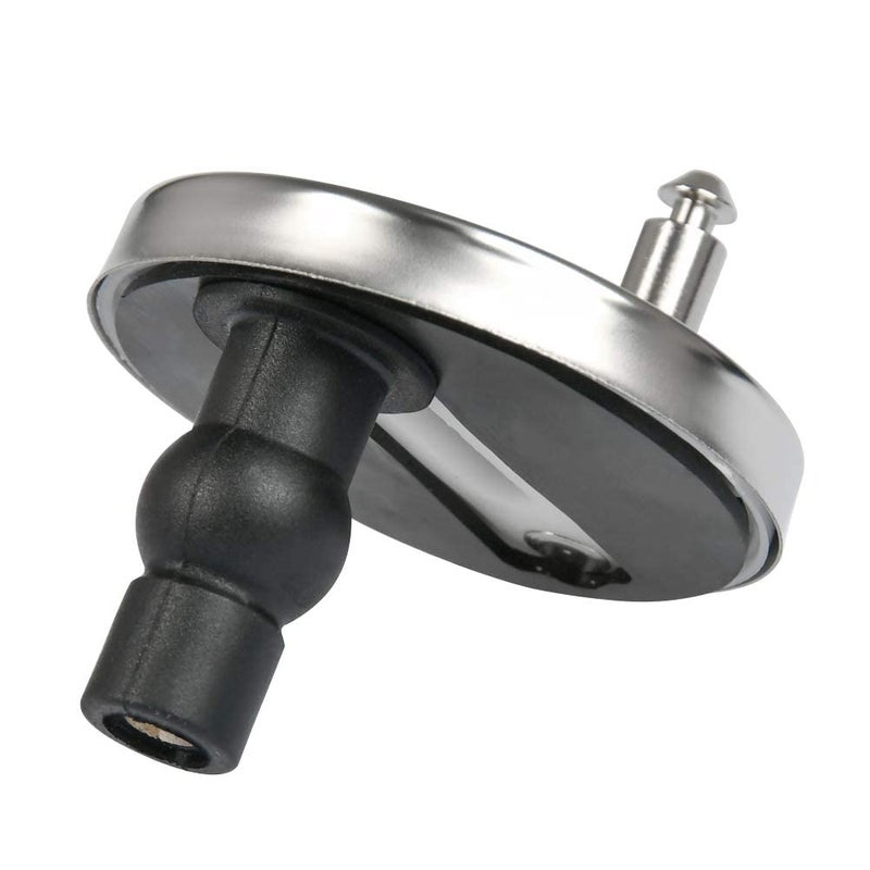 MASTER BATH Stainless Steel SS Toilet Seat Cover Hinges, Quick Release Toilet Seat Hinges, Top Fixing Toilet Seat Cover Reparing Screw Set Round Type With Rubber Bush and Screw, White - Image 5