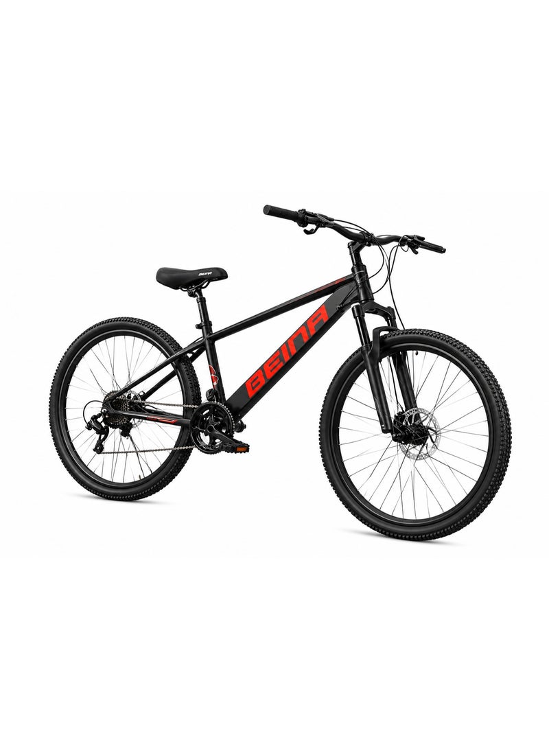 BEINA Professional Mountain Bike for Adults and Teens - Hardtail Off-Road Bicycle with Front Suspension Fork, Multi-Speed Gear Shifting System, Dual Mechanical Disc Brakes, All-Terrain Sports Cycling Bike - Image 1