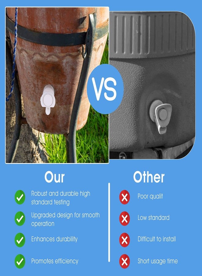 براساكو قطعتان من صنبور التبريد البديل بزر ضغط صنبور بلاستيكي قابل لإعادة الاستخدام صنبور أباريق مياه موزع - Image 4