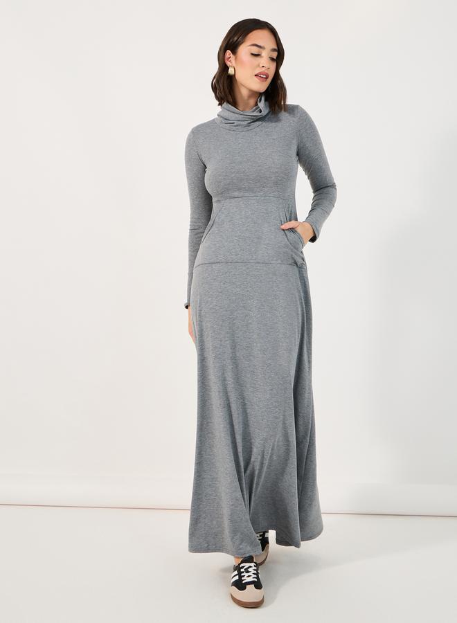 ستايلي بلوزة بنمط لف وياقة شال مع أكمام بالون - Image 1