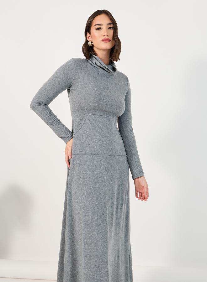 ستايلي بلوزة بنمط لف وياقة شال مع أكمام بالون - Image 2