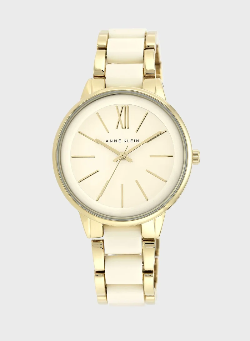 ANNE KLEIN AK1412IVGB Steel Strap Analog Watch
