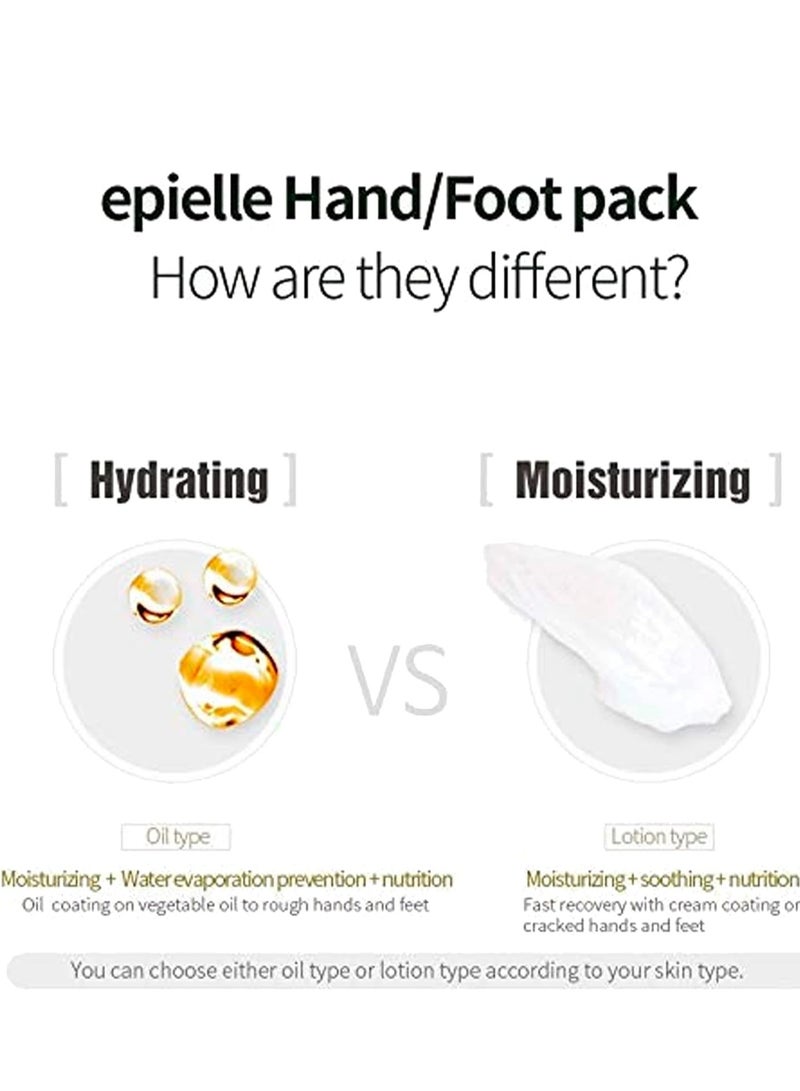 Epielle Epielle Hydrating & Moisturizing Gloves & Socks Masks Combo 12pk for Hand and Foot - Dry Hand, Dry Cracked Heel Mothers Day Gifts  - Image 4