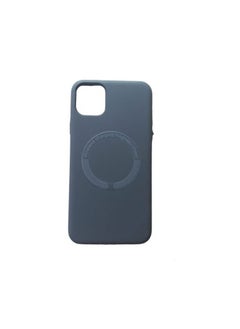 Silicone back cover MagSafe compatible with iPhone 11 pro max Grey