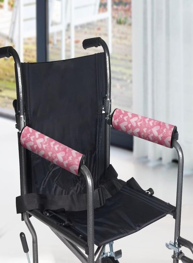 Vanideaoty Love Pattern Wheelchair Arm Pads Non Slip Desk Office Chair Arm Pads for Padded Arm Rest, Kids, Adults - Image 4