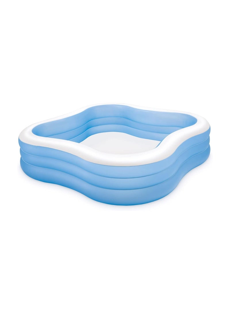 INTEX Swim Center Beach Wave Inflatable Pool 229x229x56cm - Image 1