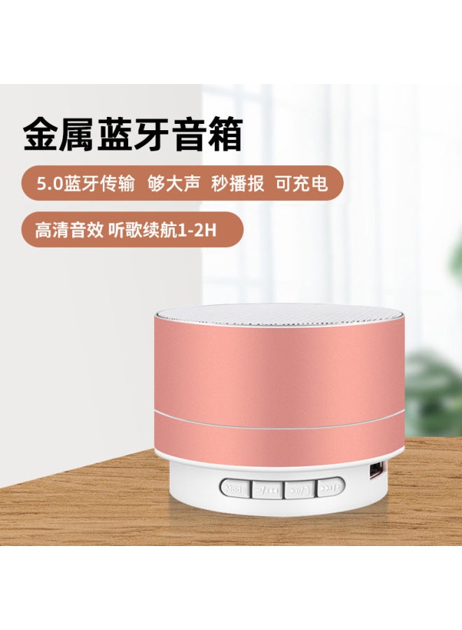 Neutral New Bluetooth Speaker Desktop Portable String Speaker Subwoofer Small Steel Cannon Noise Reduction Bluetooth Audio - Image 1