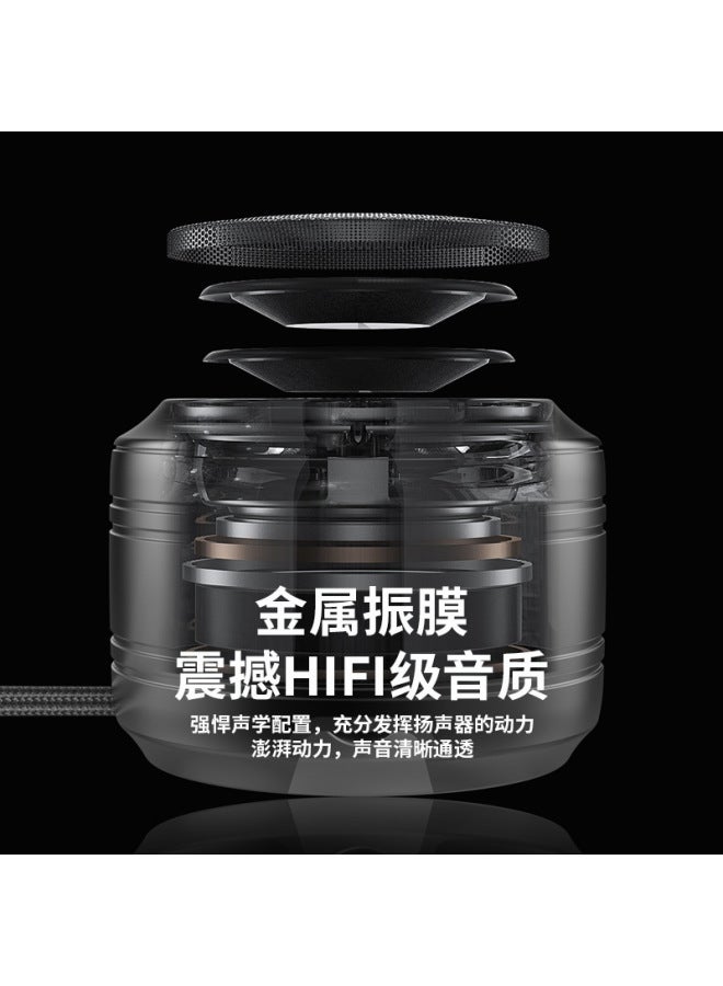 Neutral New Bluetooth Speaker Desktop Portable String Speaker Subwoofer Small Steel Cannon Noise Reduction Bluetooth Audio - Image 3