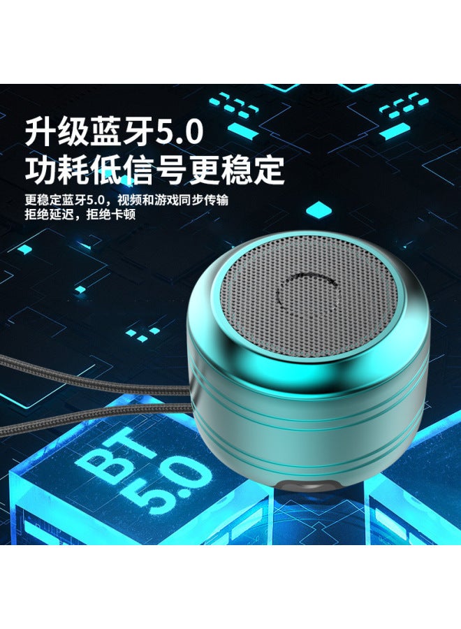 Neutral New Bluetooth Speaker Desktop Portable String Speaker Subwoofer Small Steel Cannon Noise Reduction Bluetooth Audio - Image 4