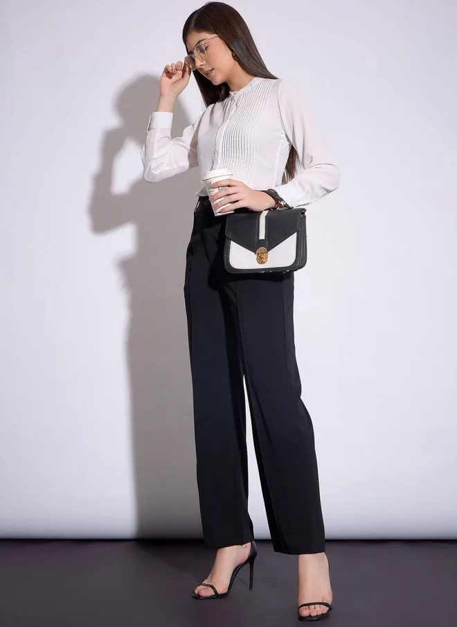 ساسافراس Black Parallel Trousers for Women
