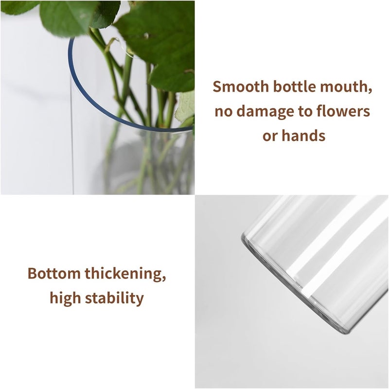 Guluto Unbreakable Transparent Flower Base, Acrylic, Stylish, Elegant, Large, Interior Vase, Hydroponic, Flower Arrangement, Artificial Flowers, Suitable for Living Room, Bedroom, Office Decoration - Image 5