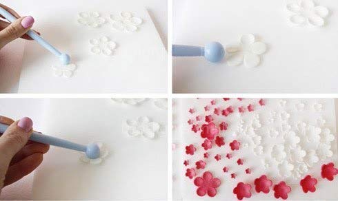 Simxen Package of 8 with 16 Different Shapes Exclusive Modeling Set for Fondant Gum Paste Sugar Craft and Cake Decoration Clay Modelling Tools Set Random Colour - Image 5