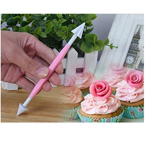 Simxen Package of 8 with 16 Different Shapes Exclusive Modeling Set for Fondant Gum Paste Sugar Craft and Cake Decoration Clay Modelling Tools Set Random Colour - Image 3