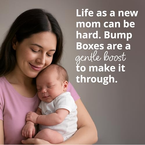 Bump Boxes 3rd Trimester & Postpartum Gift Set for New Moms with Milestone Disc, Baby Onesie, Travel Bags, Ceramic Mug, Organic Foot Soak, Gift for Mother to Be - Image 3