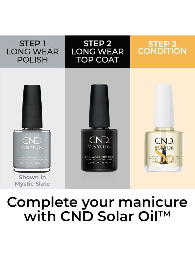 CND Vinylux Longwear Gray Nail Polish, Gel-like Shine & Chip Resistant Color, 0.5 Fl Oz - Image 4