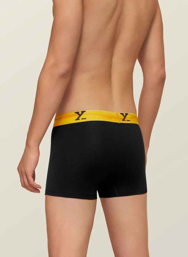 اكس واي اكس اكس Modal Stretch Trunks with Printed Branded Elastic by Styli
