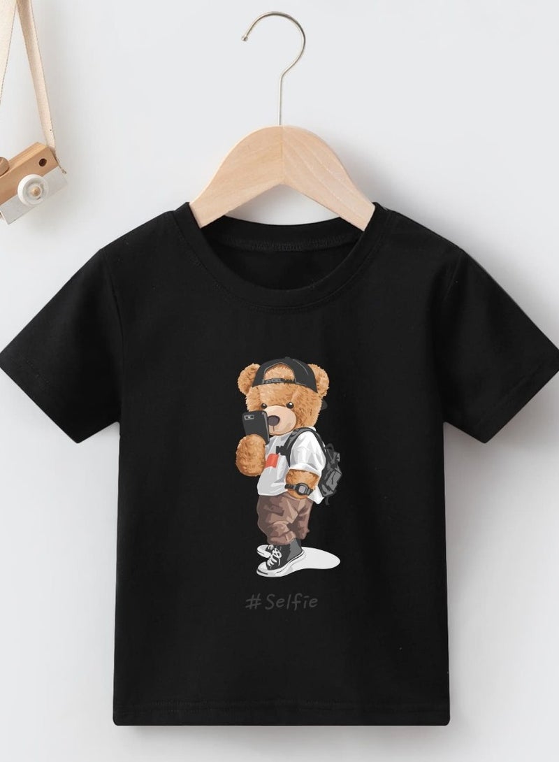 Mesery Mesery T- Shirts - For Boy-PRINT-BLack  - Image 1