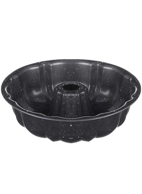 Round hollow cake pan with non-stick surface, multi-color