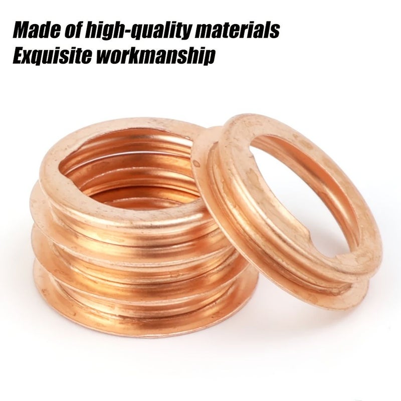 20 Pcs Engine Oil Drain Plug Gasket Crush Washer Copper Colored Rings For Nissan For Infiniti - Image 5