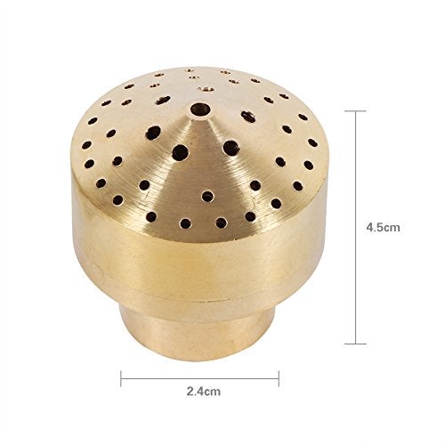 YOSOO Fountain Nozzle Heads Brass Column Fireworks Water Fountain Nozzle Garden Pond Sprinkler Spray Head Brass Column Multi Direction Jet Pond Fountain Water Spray Sprinkler Head (1/2'') - Image 2