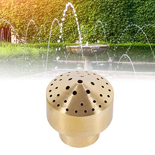 YOSOO Fountain Nozzle Heads Brass Column Fireworks Water Fountain Nozzle Garden Pond Sprinkler Spray Head Brass Column Multi Direction Jet Pond Fountain Water Spray Sprinkler Head (1/2'') - Image 1