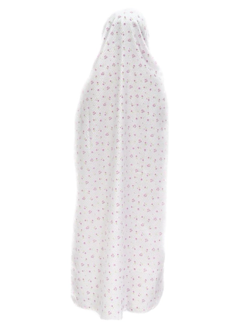 City Rose - Islamic Girl's Pray khimar 1 Piece Cotton Dress Hijab Abaya Floral Suit - Image 1