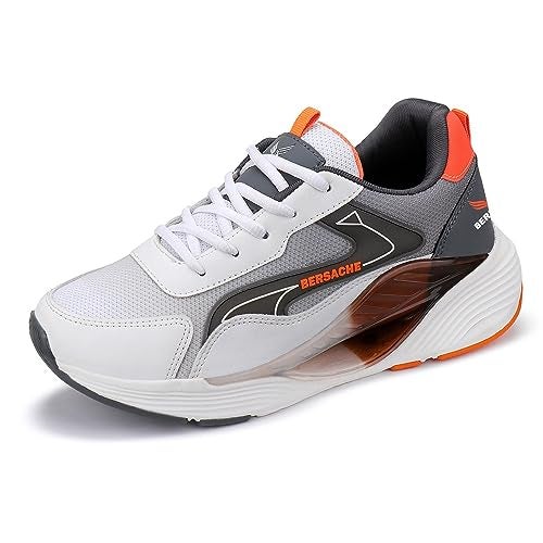 BERSACHE Premium Sports,Gym, Trending, Stylish Running Shoes for Men (Red), 9 UK - Image 5
