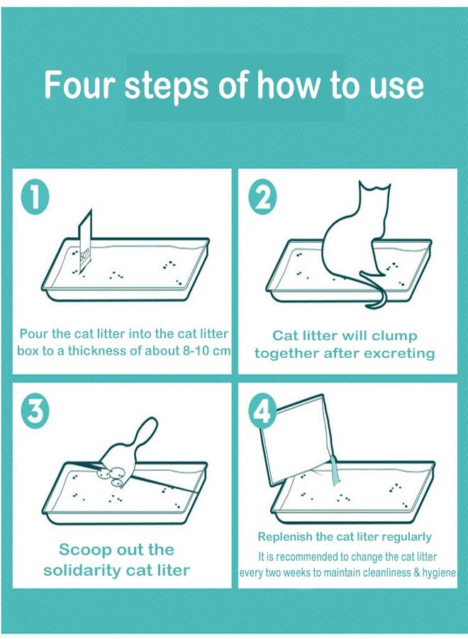 زي سي إم - هابي عبوة من قطعتين من مزيل الروائح الكريهة القابل للتحلل الحيوي من توفو القطط، عطر ماص ناعم وطبيعي، 4.4 كجم (نكهة الشاي الأخضر) - Image 5