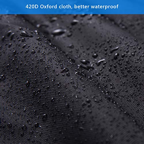 Luxiv Turbine Vent Cover, Luxiv Black Roof Ventilator Insulation Waterproof Turbine Roof Cover 420D Oxford Cloth Ventilator Vent Protection (20D x 20W) - Image 3