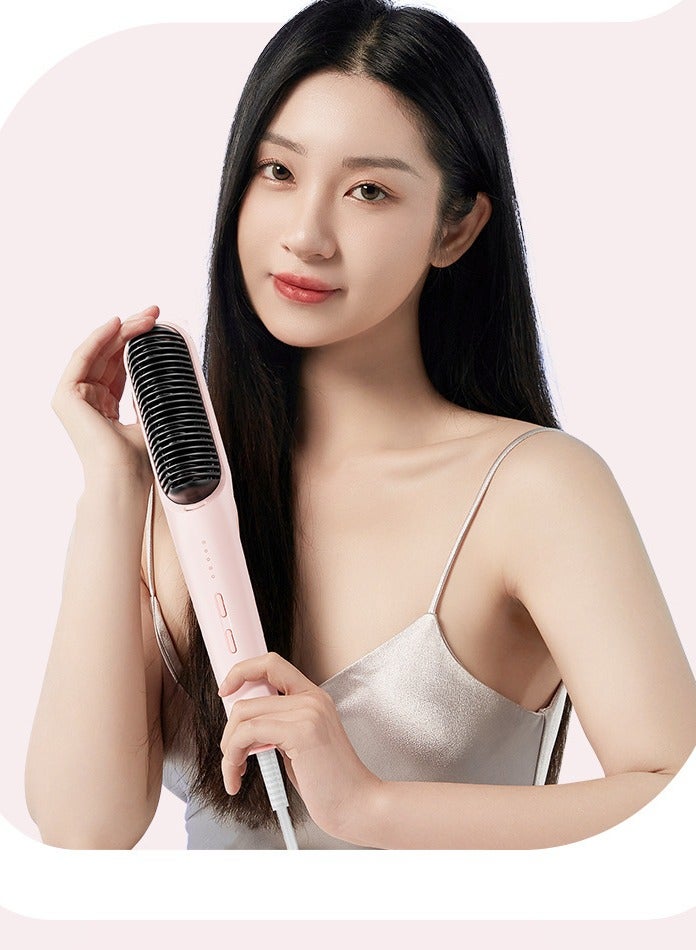 general Mini Ionic Straightening Comb – Travel-Friendly Straightener & Curler for Men/Women, Dual-Use Hair Styling Tool - Image 5