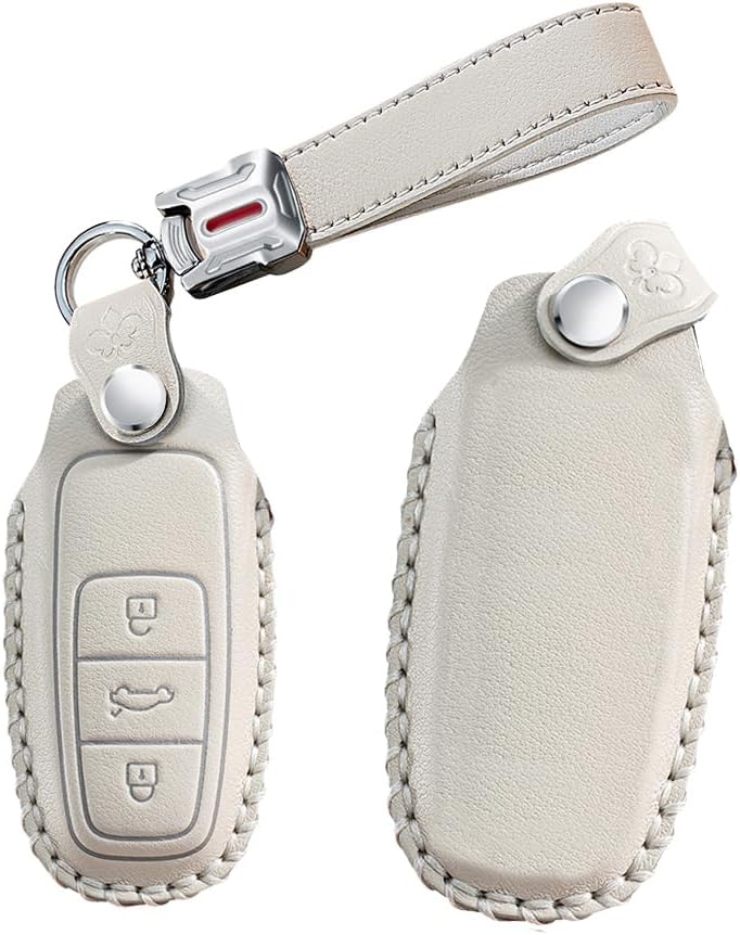 TECART Smart Remote Car Key Case Leather Protector for Audi Models - Image 1