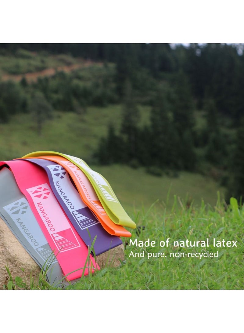 KANGAROO 15mm Kangaroo Exercise Mat with 5 Levels of Rubber Kangaroo Resistance Bands Set - Image 4