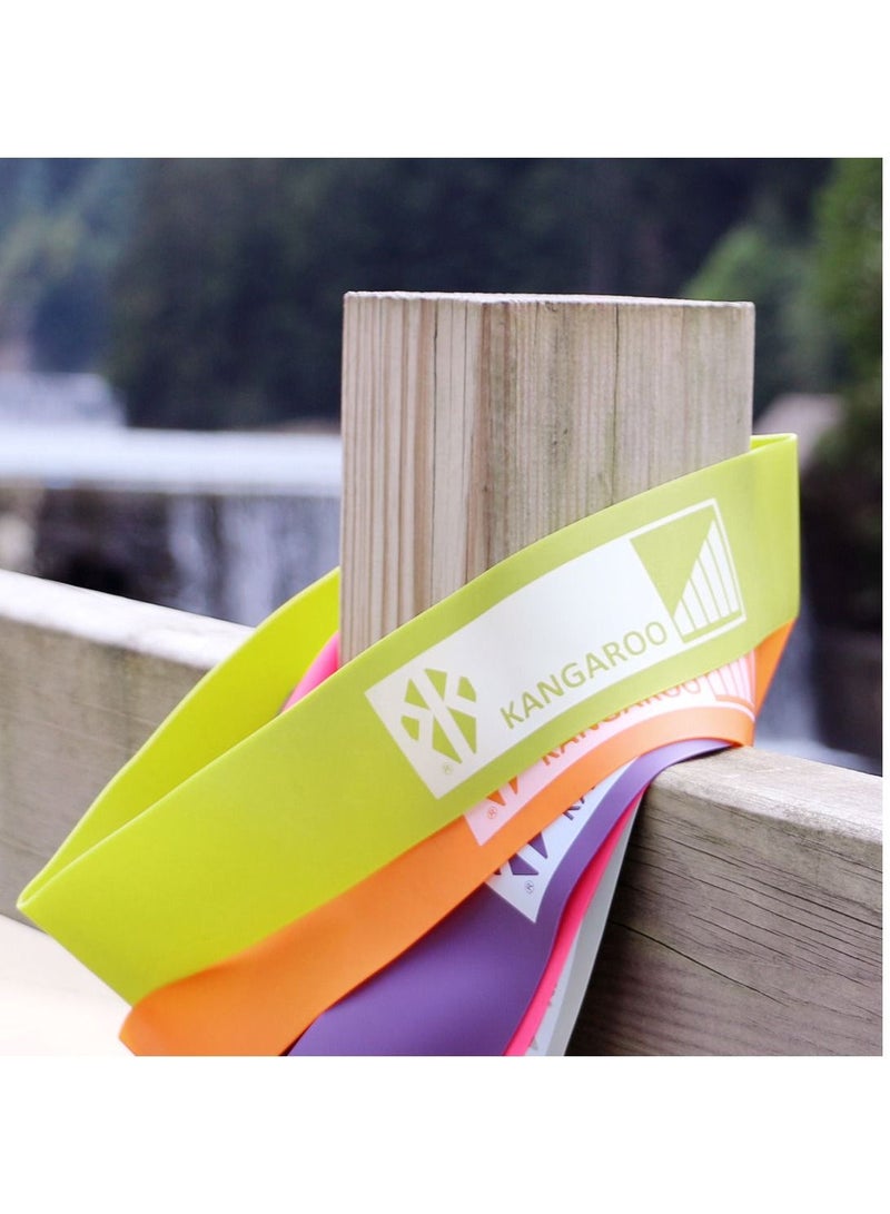 KANGAROO 15mm Kangaroo Exercise Mat with 5 Levels of Rubber Kangaroo Resistance Bands Set - Image 2