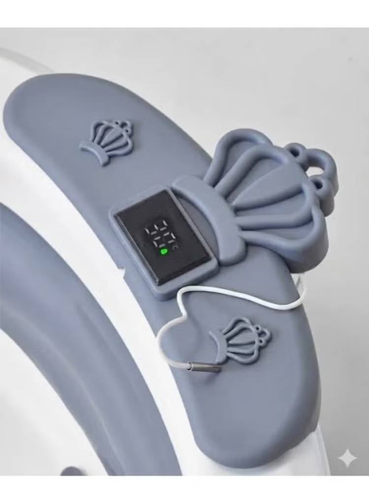 Foldable Baby Bathtub with Temperature Sensor, Portable Non-Slip Design for Newborn - Image 4