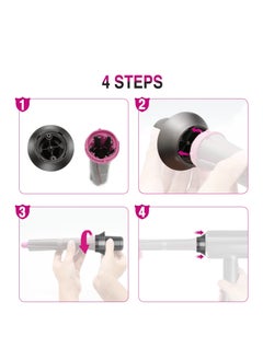 Generic Adapters for Dyson Hair Dryers, Multifunctional Hair Dryer Accessories Curling Nozzles and Curling Accessories Adapters for Drying, Straightening, Curling and Straightening Hair  - Image 5