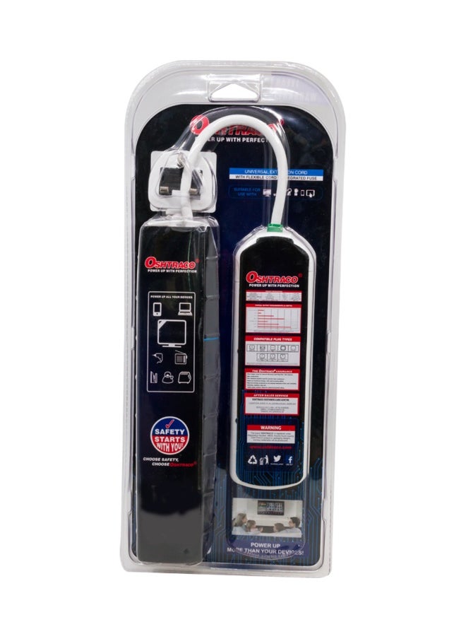 Oshtraco 3Way Universal Socket 2 Meter