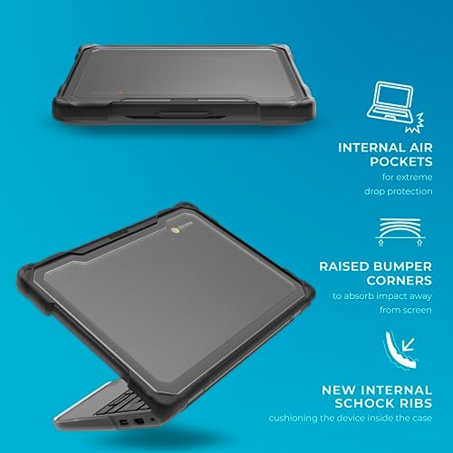 Gumdrop Cases Gumdrop SlimTech Laptop Case Fits Lenovo 100e | 100w Gen 4 (Clamshell) Rugged Drop Tested Shockproof Lightweight Reliable Device Protection for Kids K-12 Students School Office or Business Use - Black - Image 5